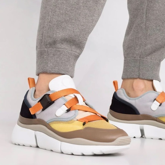 CHLOÉ Sonnie Colorblock Sneakers - Picture 1 of 8